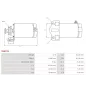 Démarreur 12V AS-PL UD13703S, HONDA 36120-ZV5-821, ARROWHEAD TRM0040, KRAUF STZ5757, LESTER 10811