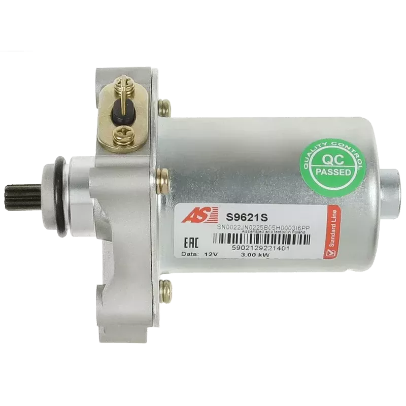 Démarreur 12V 0.30kW 9 dents AS-PL UD19024S, APRILIA 0294800, 219120, ARROWHEAD SCH0012, AUTOTEAM SCA140A