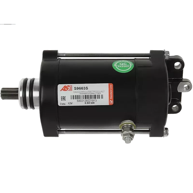 Démarreur 12V 0.60kW 9 dents AS-PL UD19110S, BOSCH F032112010, CARGO 111916, 112010, DELCO RS41178 Démarreur 12V 0.60kW 9 dents AS-PL UD19110S, BOSCH F032112010, CARGO 111916, 112010, DELCO RS41178