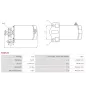 Démarreur 12V 10 dents AS-PL UD19001S, MITSUBA SM10-260, PEUGEOT 747109, HI LEVEL STP0100, KUHNER 255805