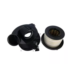 Carter de filtre à air, complet, avec filtre pour Mercedes-Benz Actros 1, 2, 3, Atego 1, Axor - 0170944802 - 0170944902