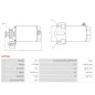 Démarreur 12V 0.50kW 9 dents AS-PL UD19230S, HONDA 31200-KTF-981, MITSUBA SM18, ALANKO 10437997, ARROWHEAD SMU0547