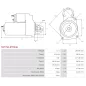 Démarreur 12V 3.20kW 10 dents AS-PL UD810449(LETRIKA)S, BOSCH 0001367040, CASE 234987A1, 3116683EX, 3116683R91