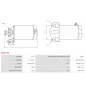 Démarreur 12V 9 dents KAWASAKI, 21163-0006, 21163-0026, ALANKO 437994, 10437994, DENSO, 428000-1270, 428000-3550