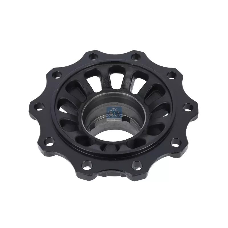 Moyeu de roue, sans roulements, d1: 138 mm, d2: 138 mm, D: 385.5 mm, 10 bores, b: 22 mm, P: 335 mm, H: 143.8 mm Pour SAF tbd