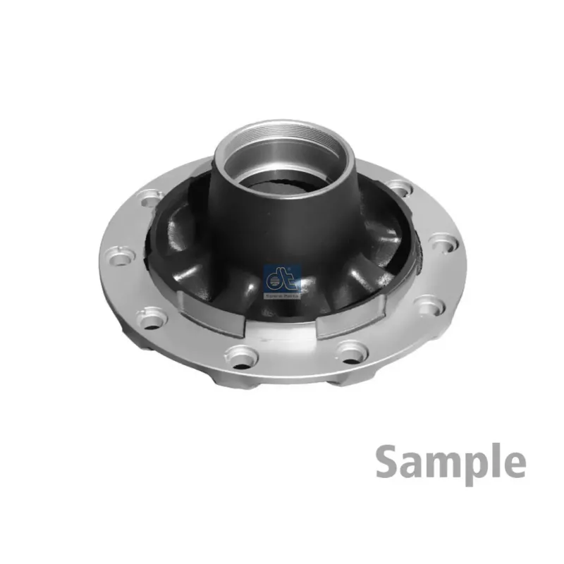 Moyeu de roue, sans roulements, d1: 138 mm, d2: 138 mm, D: 380 mm, 10 bores, b: 22 mm, H: 148 mm Pour SAF tbd - 3.307.3044.00S