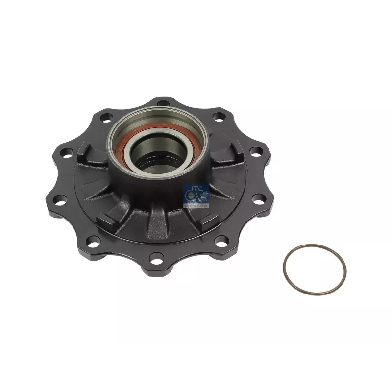 Moyeu de roue, avec roulement, d1: 138 mm, d2: 138 mm, D: 380 mm, 10 bores, b: 22 mm, H: 147 mm Pour SAF tbd - 1.307.3043.10