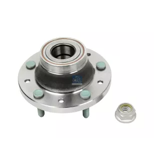 Moyeu de roue, avec ecrou, d: 45 mm, D: 198.5 mm, 5 bores Pour Ford Transit - 1763851