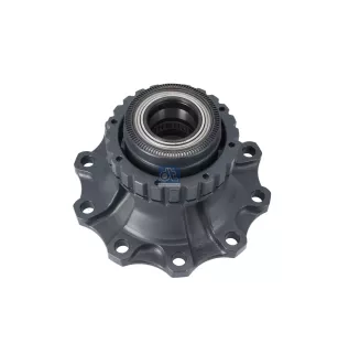 Moyeu de roue, avec roulement, pour frein à disque d1: 130 mm, d2: 130 mm, D: 383.5 mm, 10 bores, b: 25 mm, H: 161 mm