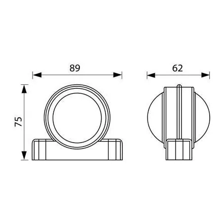 Luz de posição LED traseira R/L