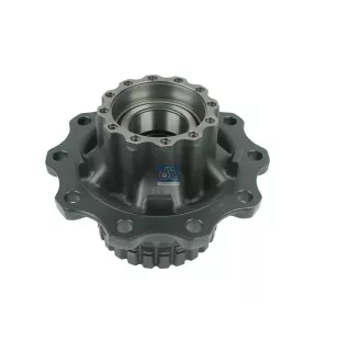 Moyeu de roue, avec roulement, sans bague ABS, d1: 148 mm, d2: 148 mm, D: 383.4 mm, 10 bores, b: 25 mm, P: 335 mm, H: 270 mm