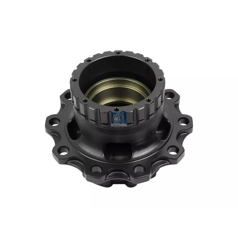 Moyeu de roue, sans roulements, d1: 148 mm, d2: 148 mm, D: 383.5 mm, 10 bores, b: 25 mm, H: 267 mm Pour Renault Magnum