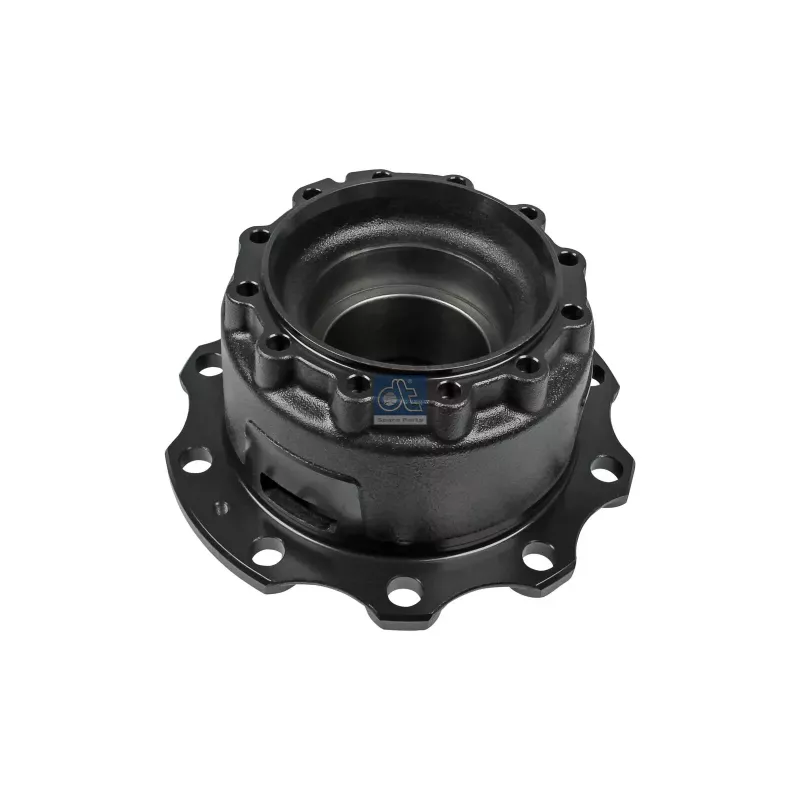 Moyeu de roue, sans roulements, d1: 150 mm, d2: 160 mm, D: 376.5 mm, 10 bores, b: 25 mm, P: 335 mm, H: 235 mm Pour Renault Kerax