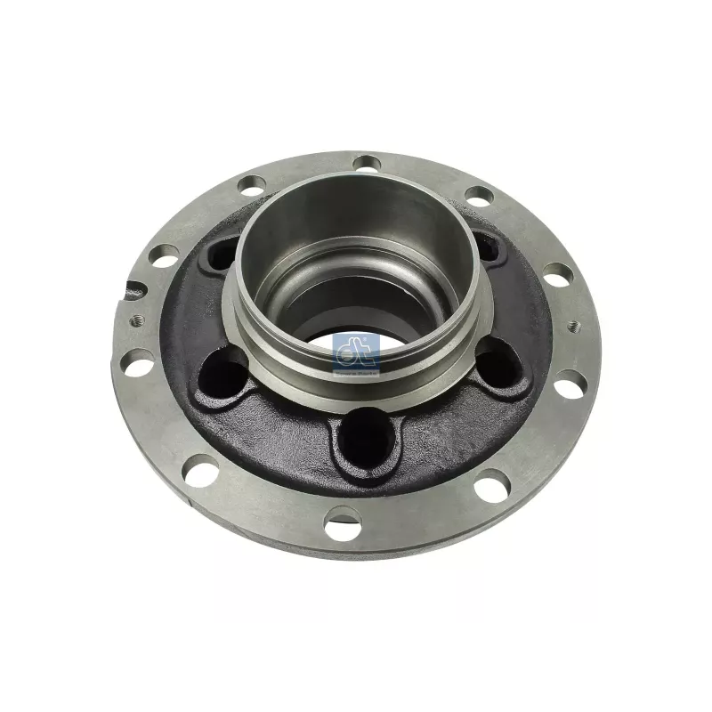 Moyeu de roue, sans roulements, d1: 140 mm, d2: 160 mm, D: 376.5 mm, 10 bores, b: 25 mm, H: 210 mm Pour Renault Magnum, Midliner