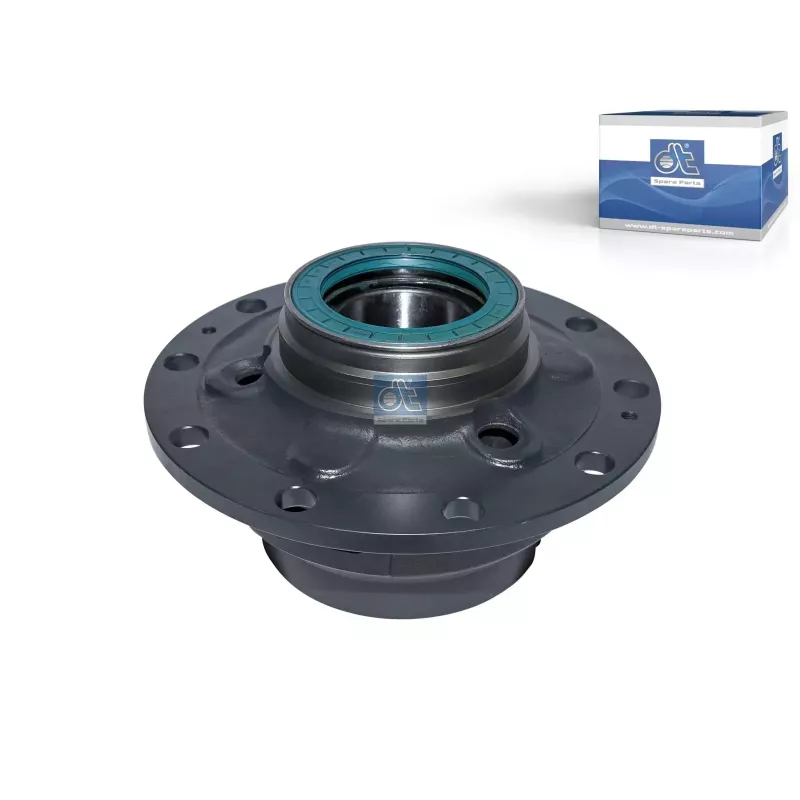 Moyeu de roue, avec roulement d1: 160 mm, d2: 140 mm, D: 376 mm, 10 bores, b: 25 mm, H: 216 mm Pour Renault G / Manager, Kerax