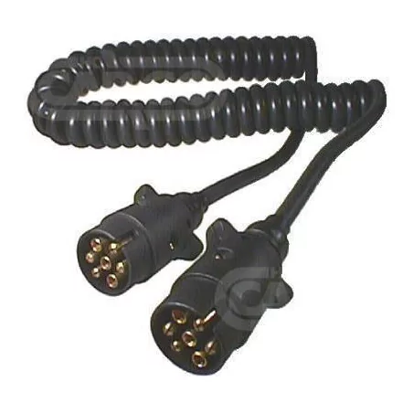 Spiral trailer cord