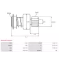 Pignon / lanceur démarreur pour VALEO 36108 042250, D7R34, D7R53, D7R56