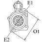 Anlasser 12 V, 2,0 kW, 9 Zähne, Bosch 1986S00617, Nissan 23300-10T01, 23300-1W400, 23300-1W40A