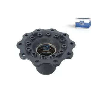 Moyeu de roue, sans roulements, d1: 120 mm, d2: 130 mm, D: 383 mm, 10 bores, b: 22 mm, H: 188.5 mm Pour Iveco Eurocargo