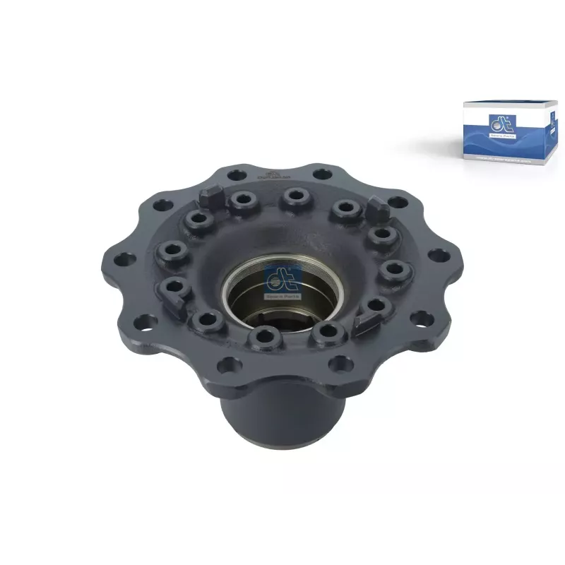 Moyeu de roue, sans roulements, d1: 120 mm, d2: 130 mm, D: 383 mm, 10 bores, b: 22 mm, H: 188.5 mm Pour Iveco Eurocargo
