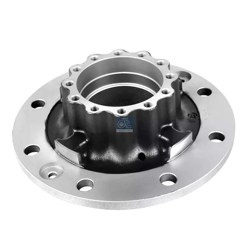 Moyeu de roue, sans roulements, d1: 115 mm, d2: 115 mm, D: 320 mm, 8 bores, b: 21.5 mm, H: 123 mm Pour Iveco Eurocargo Moyeu de roue, sans roulements, d1: 115 mm, d2: 115 mm, D: 320 mm, 8 bores, b: 21.5 mm, H: 123 mm Pour Iveco Eurocargo