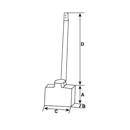 Jeu de balais jhtsx-37, Nissan 23300-3M005, Isuzu 8941475492, Hitachi S13-101, S13-102,