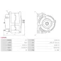 Alternateur 12V 130Amp AS-PL UD17248A, CUMMINS 3972733, 3972734, 4380686, 493878