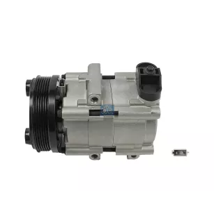 Compresseur, climatisation, rempli d'huile 12 V, 6 PK, DP: 129 mm Pour Ford Transit - 1018797 - 1035431 - 1406034 - 1433151