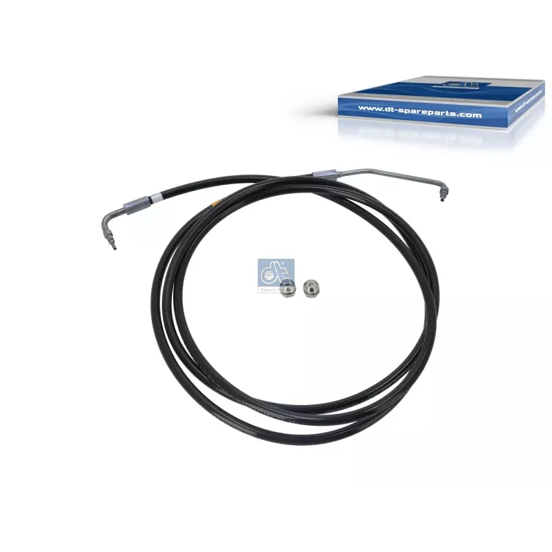 Tube flexible, basculement de cabine, M12 x 1, L: 2500 mm, 420 bar.