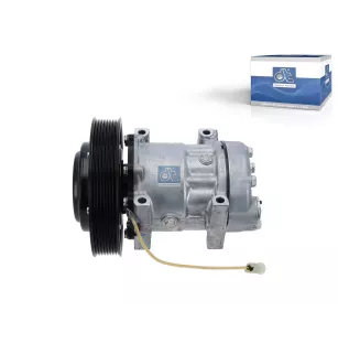 Compresseur, climatisation, rempli d'huile, 24 V, 8 PK, DP: 176 mm, 8 grooves Pour Volvo FH, FM - 23576707 - 84472607 - 85022133