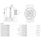 Alternateur 12V 120Amp AS-PL A3157, BMW 12317535098, 12317576513, 12317576514, 12317615484