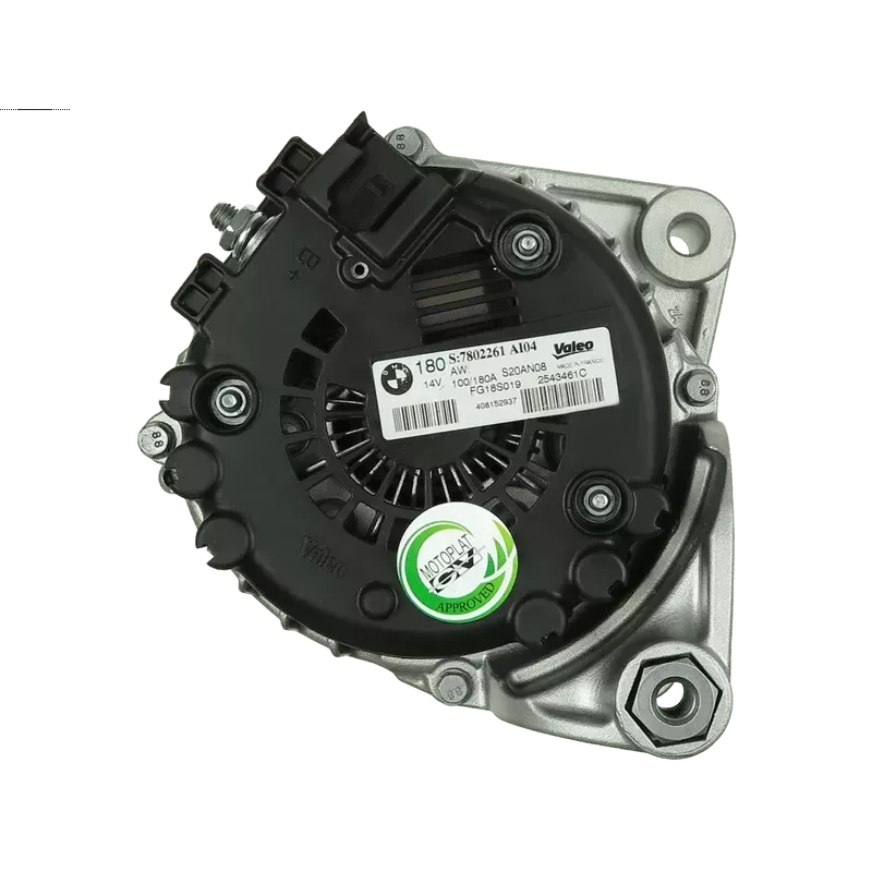 Alternateur 12V 180Amp  BMW 12317802261, 12317802619, 7802261, 7802619, BOSCH 0986082200