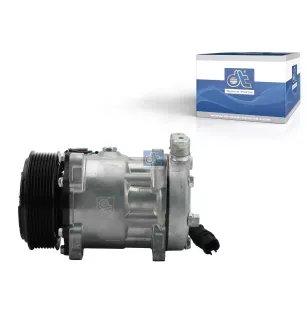 Compresseur, climatisation, rempli d'huile, 24 V, 8 PK, DP: 119 mm, 8 grooves Pour MAN Chassis, D-engines, G/M/F 90, Lion's