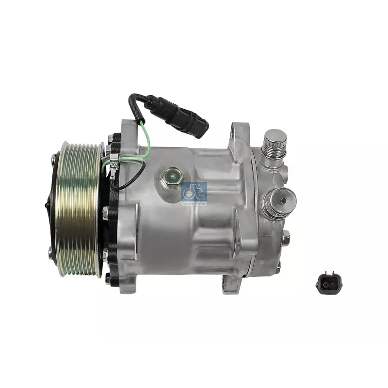 Compresseur, climatisation, rempli d'huile, 24 V, 8 PK, DP: 119 mm, 8 grooves Pour MAN Chassis, D-engines, G/M/F 90, Lion's