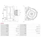 Alternateur 12V 120Amp AS-PL A3201, BMW 12312247389, 12312247405, 2247389, 2247405