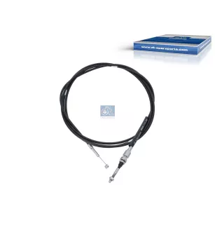Câble de commande, serrure de cabine, L: 3370 mm Pour Mercedes-Benz Atego 1, Atego 2 - 9703170118 - 9703170218