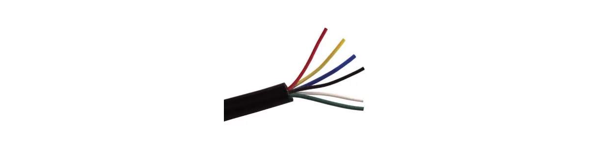 Flexible multi-conductor cable for automobiles, heavy goods vehicles, tractor trucks