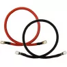 Custom battery cable with terminals, power or ground cables