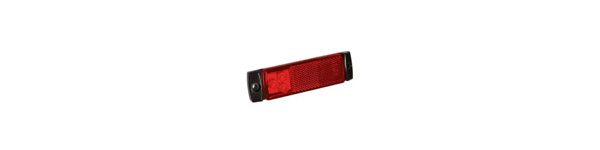 Red rear LED/bulb position lights