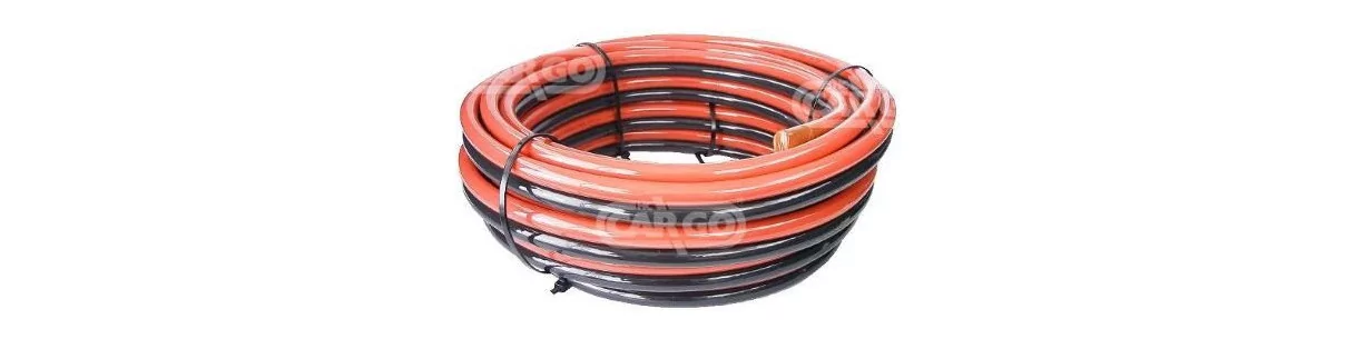 Cables de batería gemelos rojo/negro